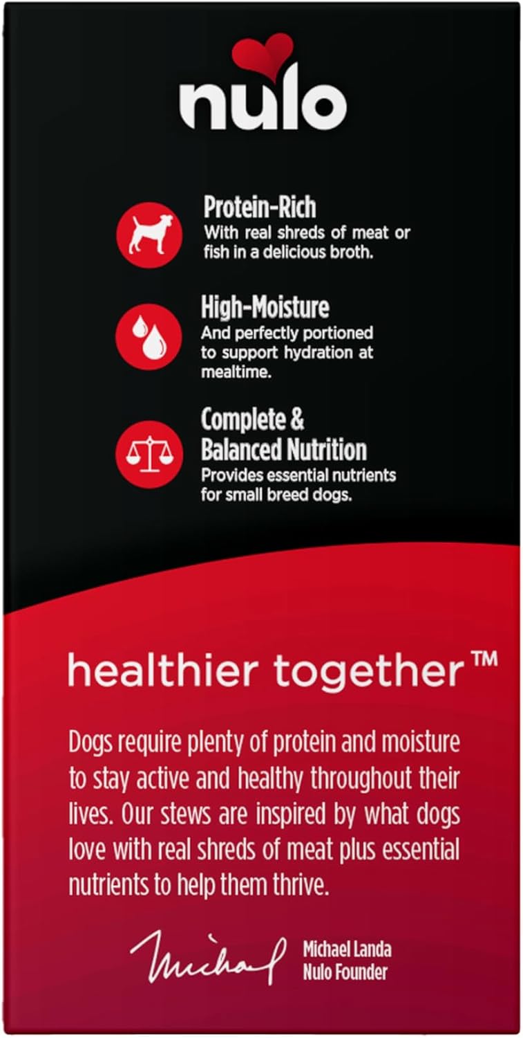 Nulo Signature Stews Variety Pack: Small Breed Wet Dog Food, 2.8 oz, Pack of 12