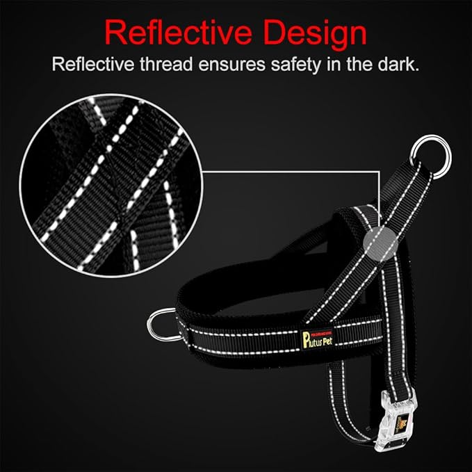 Plutus Pet No Pull Dog Harness with Breathable Mesh Padded, Adjustable Reflective Escape Proof Dog Harness, Quick Fit Dog Vest Harness for Small Medium Large Dogs(S, Cyan)