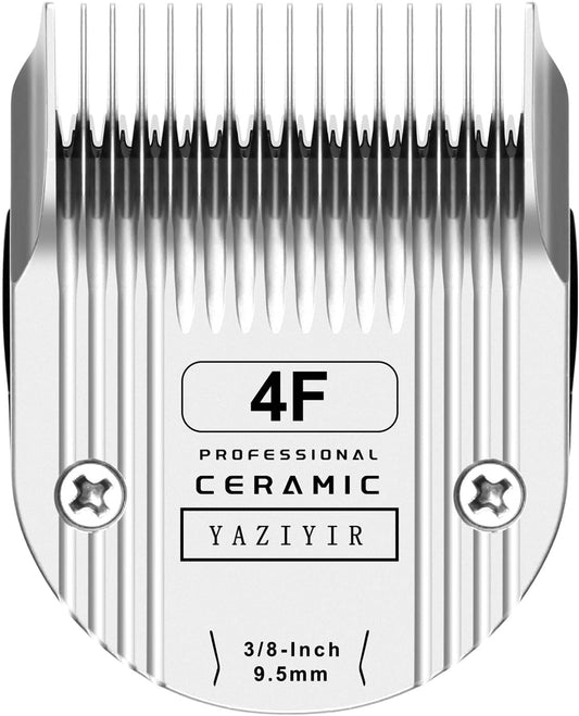 4F Dog Grooming Detachable Ceramic Blade,Compatible with WAHL 5 in 1 Blade for Wahl Arco, Bravura, Chromado, Creativa, Figura, and Motion Clippers. Cut Length 3/8-Inch 9.5mm
