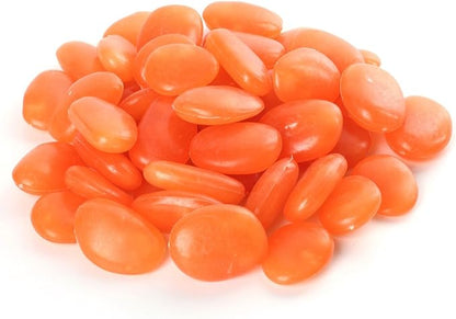 Shiny Stone Glow in The Dark Pebbles,Decorative Glow Stones,Fish Tank Aquarium Gravel,Glow Pebbles for DIY Garden Gifts Decoration(Big Size, 3-4cm, 400g/14.1oz) (Orange Yellow)
