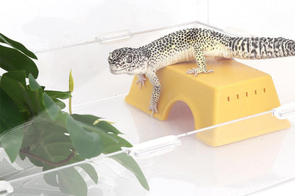 Snake Hide, Leopard Gecko Tank Accessories for Reptile Ball Python Crested Gecko Lizard Bearded Dragon - YellowHideS