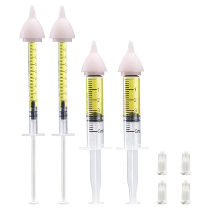 Pet Nursing Bottle, Nursing Bottle Kits, Kitten Bottle Feeding Kit, Nursing Bottle Kits for Puppy & Kitten Milk, Fit for Animal, Kittens, Puppies, Rabbits, Squirrels, Hamster, 4 * Pet Feeding Nipple.