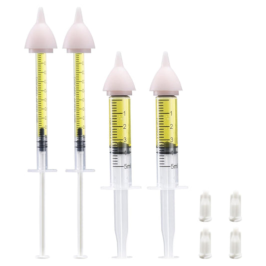 Pet Nursing Bottle, Nursing Bottle Kits, Kitten Bottle Feeding Kit, Nursing Bottle Kits for Puppy & Kitten Milk, Fit for Animal, Kittens, Puppies, Rabbits, Squirrels, Hamster, 4 * Pet Feeding Nipple.