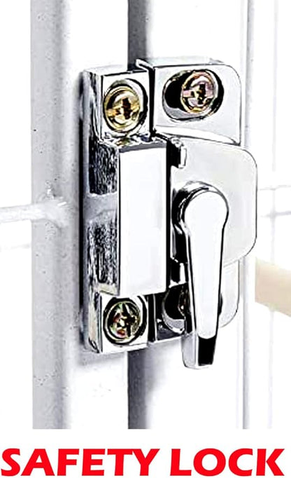 4 Size, Castle PlayTop Parrot Cage for Large Macaws Cockatoos African Grey Amazon (24" x 22" x 63"H White Vein)