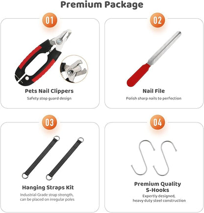 Guzekier Dog Grooming Hammock Harness for Dogs, Dog Nail Clipper