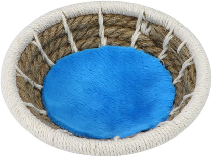 Wontee Bird Nest Breeding Nest Bed Bird Cage House for Parrots Budgies Parakeets Cockatiels Canary Finch Lovebirds (Hemp Rope)