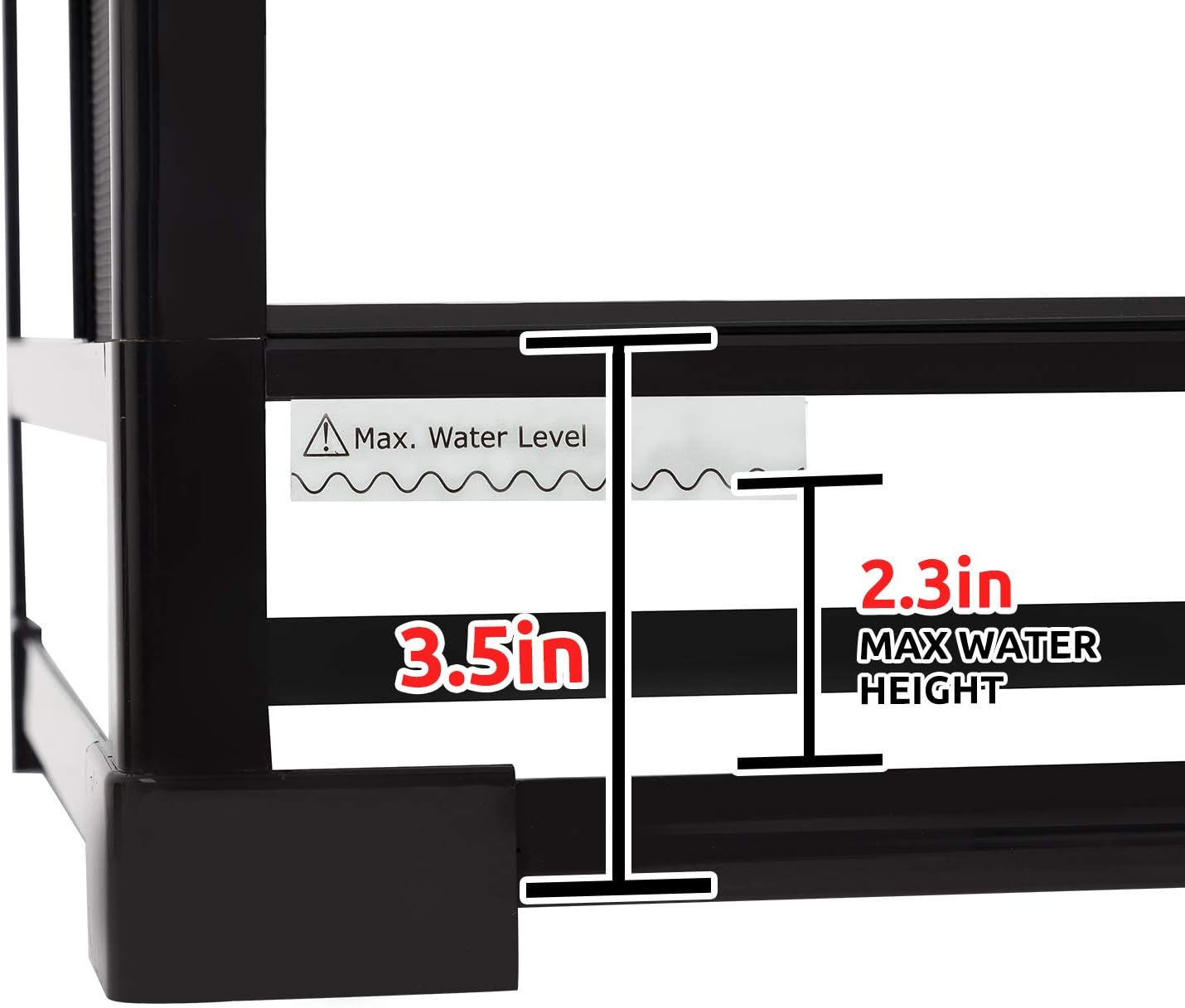 REPTI ZOO 50 Gallon Reptile Glass Tank Terrarium 2 in 1 Side Meshes and Side Glasses Double Hinge Door with Screen Ventilation Tempered Glass 36" x 18" x 17.75"