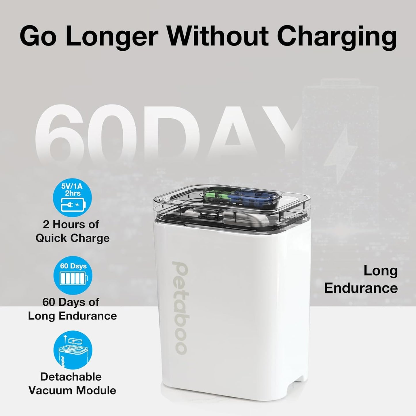 Vacuum Dog Food Storage Container, Airtight Pet Food Container, 13L Dry Pet Food Bucket for Dogs Cats Rechargeable Sealed Storage Bin with lid & Scoop