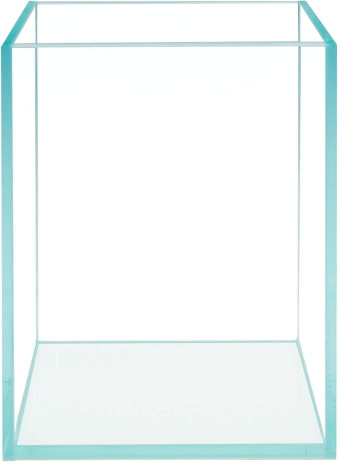 Nano Tall Rimless Frameless Extra Clear Glass Aquarium, Low Iron Glass Tank, 5mm Glass, White Leveling Mat Included, w/Lids Options