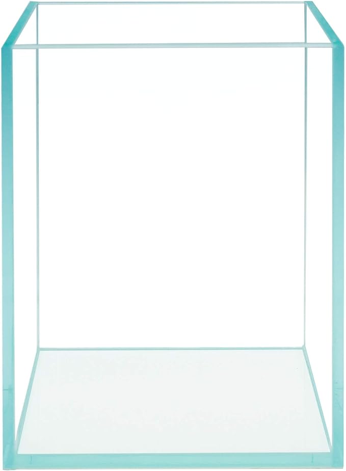 Nano Tall Rimless Frameless Extra Clear Glass Aquarium, Low Iron Glass Tank, 5mm Glass, White Leveling Mat Included, w/Lids Options