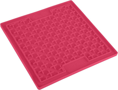 LickiMat Classic Buddy, Cat Slow Feeder Lick Mat, Boredom Anxiety Reducer; Perfect for Food, Treats, Yogurt, or Peanut Butter. Fun Alternative to a Slow Feed Cat Bowl or Dish, Pink