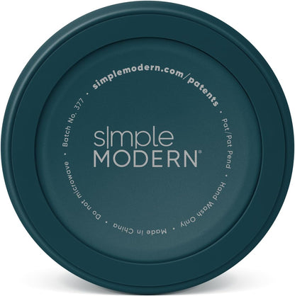 Simple Modern Stainless Steel Pet Water Bowl for Dogs & Cats | Reusable Insulated Stainless Steel Food Bowls for Dog Cat | No Tip No Slip BPA Free | Bentley Collection | Large (64oz) | Riptide