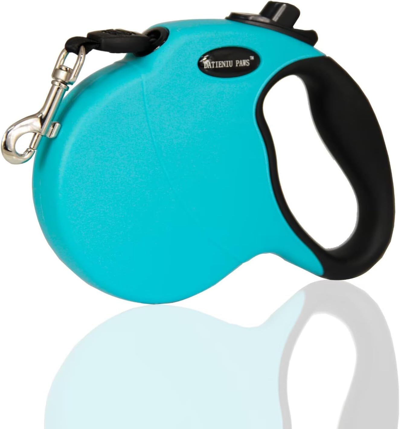 Retractable Dog Leash Hands-Free Adjustable Length 16ft with Safety Lock Durable Nylon Belt for Small Medium Large Dogs Easy Walk Training Portable Dog Leash Blue M