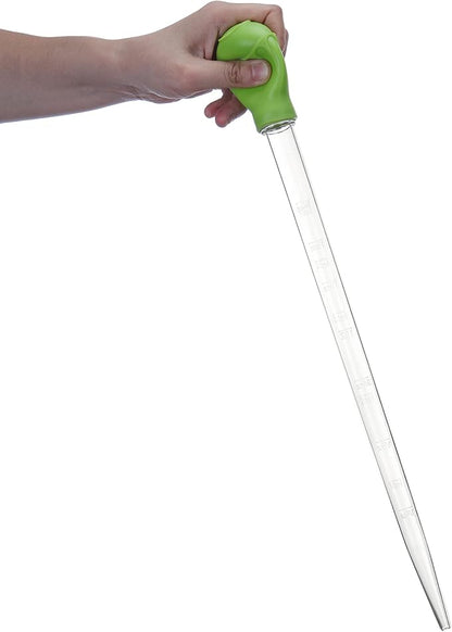 Coral Feeder SPS HPS Feeder with Extension Tube, Aquarium Long Syringe Dropper Pipette Turkey Baster for Marine Fish Feeding (Green/Extendable)