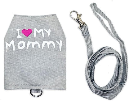 Bearded Dragon Harness and Leash Set - Cute Lizard Reptile Small Animal Adjustable Harness Clothes with Short Leash for Walking Outdoor (Black)