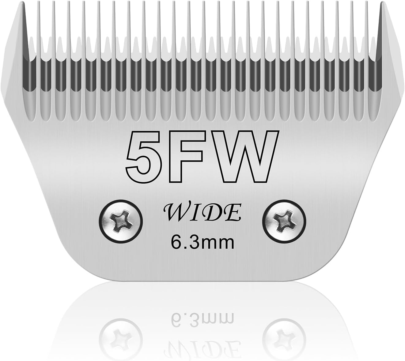 5FW Pet Dog Grooming Detachable Wide Blades,Compatible with Andis,Oster A5,Wahl KM10 Clippers,Cut Length 1/4"(6.3mm)