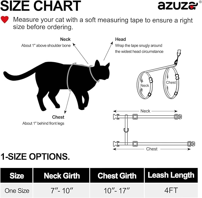 azuza Cat Harness and Leash Set, Escape Proof Adjustable Kitten Vest for Walking and Travel, Soft Lightweight Cat Carrier Harness for Small to Large Cats, Pineapple Design