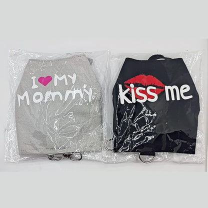 Bearded Dragon Harness and Leash Set - Cute Lizard Reptile Small Animal Adjustable Harness Clothes with Short Leash for Walking Outdoor (Black)