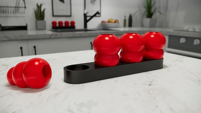 Kong Freezer Holder with Built in Plugs Kong Stand Dog Enrichment (Large)