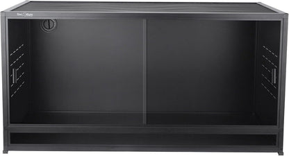 Reptile Terrarium 40''x16''x16'' ToxiRium Large PVC Reptile Enclosure 44 Gallons with 12'' Height Cabinet for Bearded Dragon Gecko Lizard Snake, Wide Breeding Vivarium Area with Sliding Doors Lock