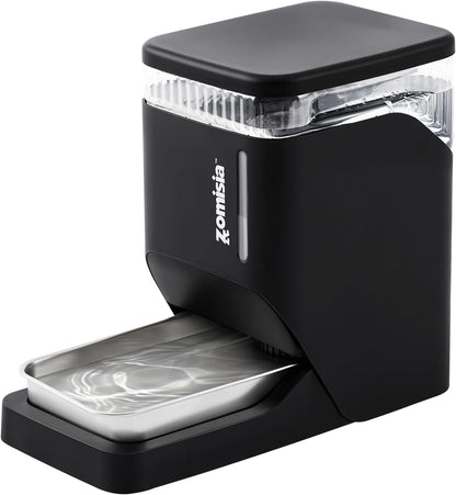 Automatic Cat and Dog Water Dispenser 6L with Stainless Steel Bowl, Gravity Water Bowl for Dogs Cats, 1.6 Gallon Pet Waterer 100% BPA Free, Black