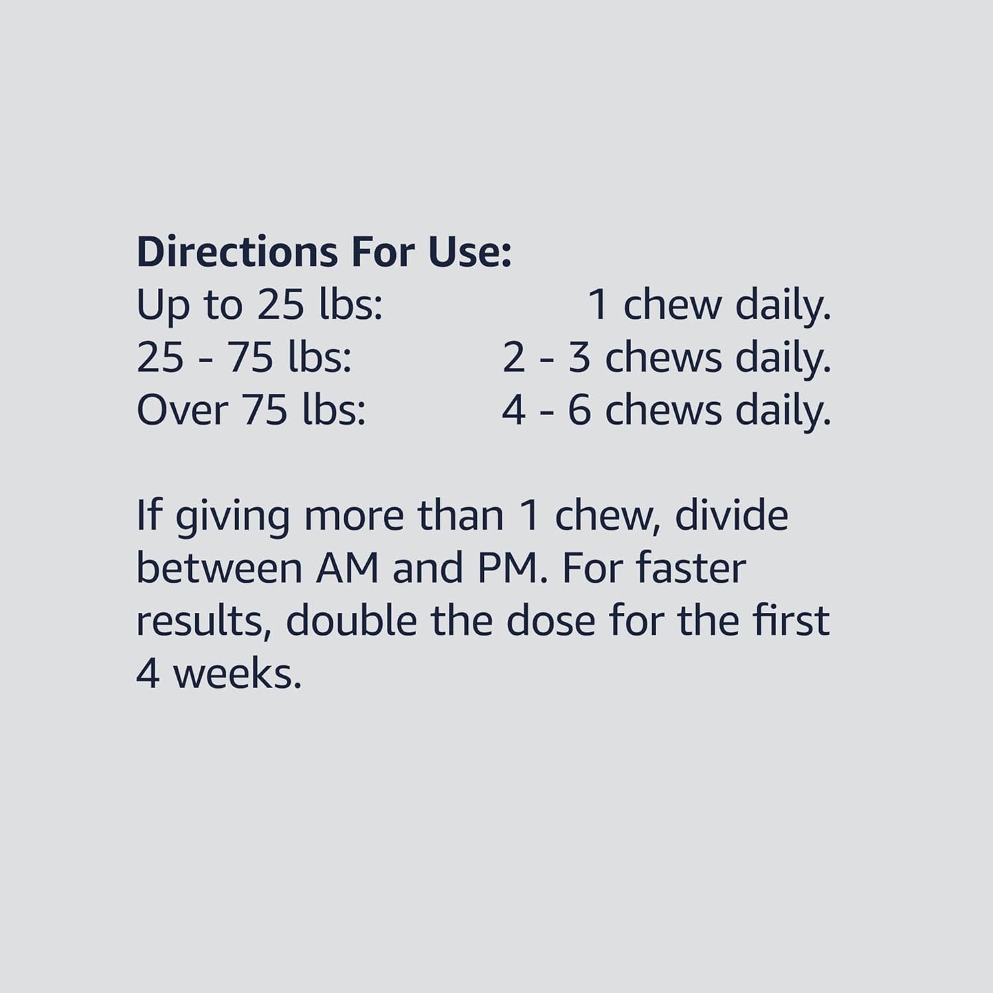 Amazon Basics Premium Dog Hip & Joint Supplement Chews with EPA and DHA, Chicken Liver Flavor, 60 Count (Previously Solimo)