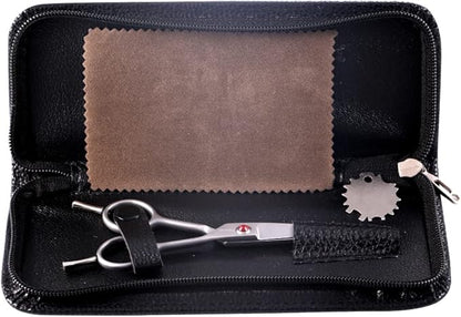 4.5" Straight Dog Scissors for Grooming Face and Paws with Safety Round Tip for Small Dogs Cats Face Paw Ears Trimmer Cat Grooming Scissors(4.5" Straight, Gray)