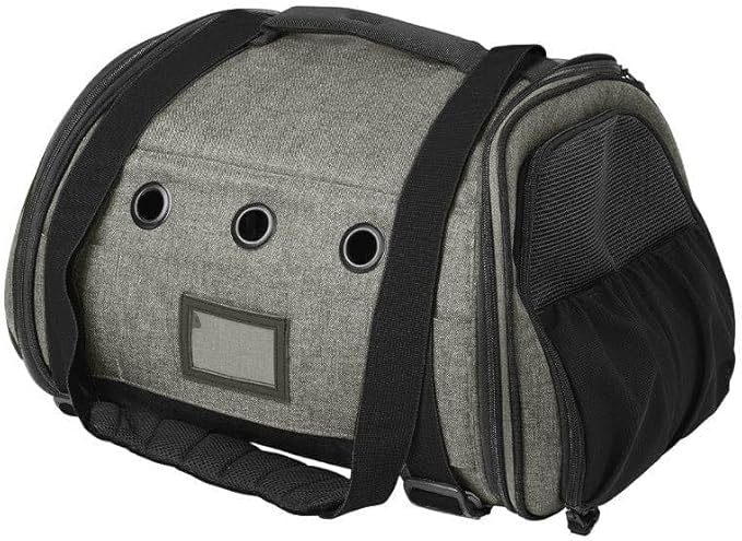 Travel Cat Carrier Bag - Portable Comfort Soft Sided Transpurrter Cat Carrier for Small Medium Cats Kitten up to 30 LBs Airline Approved Backpack with Shoulder Strap (Heather Grey)