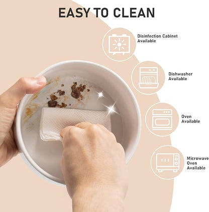 SPUNKYJUNKY 15° Slanted Ceramic Dog and Cat Bowl with Wooden Stand, Tilted Bulldog Food and Water Bowl No Slip Non-Spill for Cats Medium Dogs Big Face Pets 28.7 OZ (3.6 Cups, White × 2)