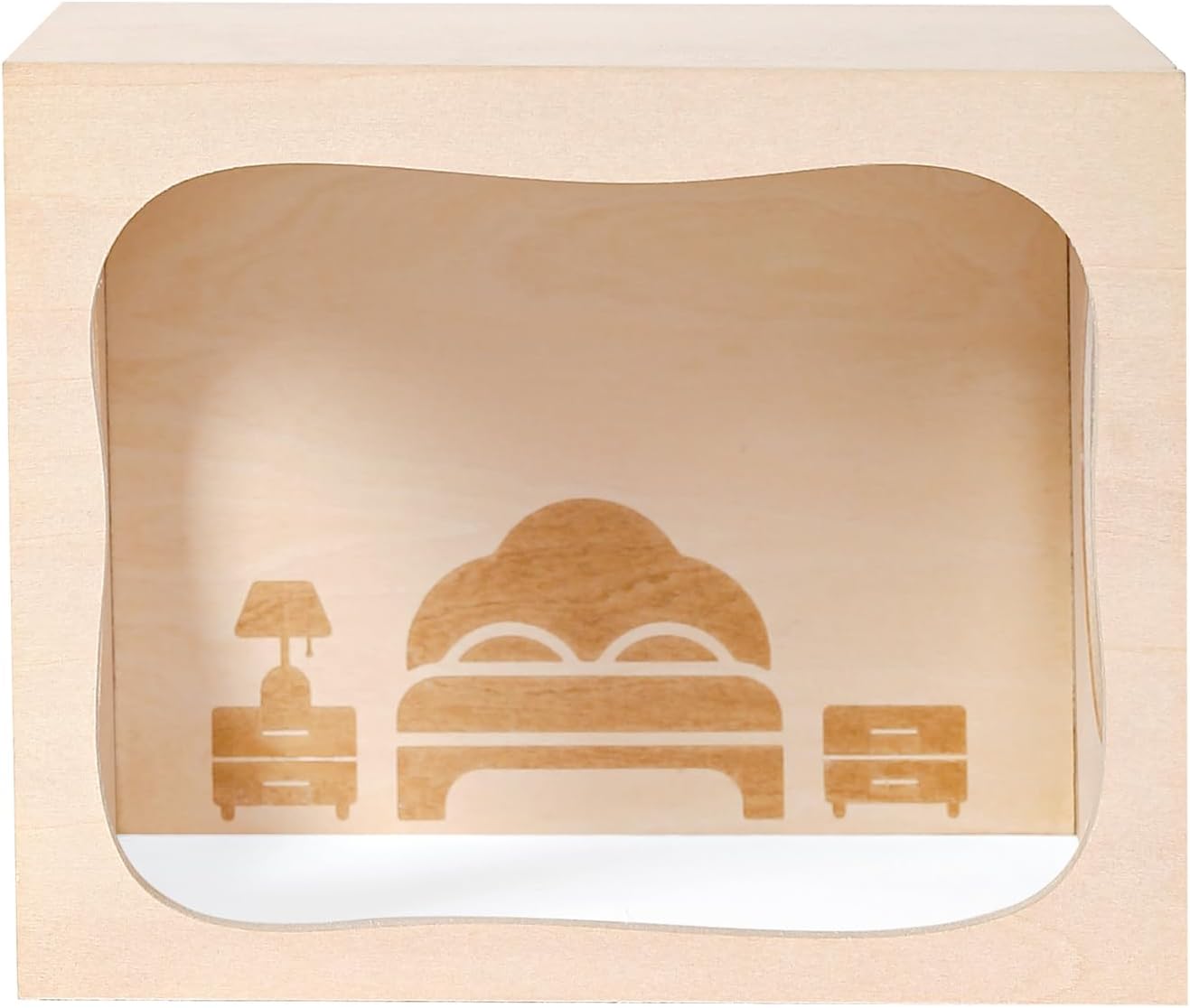 Marchul Hamster Hideout Wooden House Chamber Small Animals Pets Tunnel Exploring Toys for Dwarf Hamsters, Syrian Hamsters, Gerbils, Hedgehogs, Rats, Mice (Bed Room)