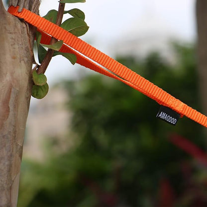 AMAGOOD 6 FT Cat Leash, Strong and Durable Traditional Style Leash with Easy to Use Collar Hook,Cat Lead Great for Cats (3/8 in x 6 ft,Black and Orange(2-Pack))