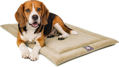 Majestic Pet Orthopedic Memory Foam Dog Crate Mat - Plush Pet Bed Pad for Crates & Kennels | USA Crafted | 36"x23" Villa Pearl