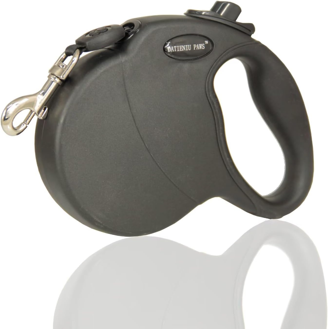 Retractable Dog Leash Hands-Free Adjustable Length 13ft with Safety Lock Durable Nylon Belt for Small Medium Large Dogs Easy Walk Training Portable Dog Leash Black S