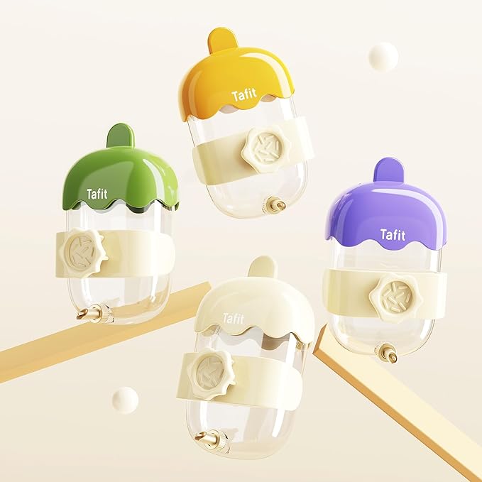 Leak-Proof & Chew-Proof Hanging Water Dispenser No Drip for Birds, Chinchillas, Guinea Pigs, Ferrets, Rats, Rabbits, Bunnies, Parrots, Squirrels, and Other Small Animals - Green, 12oz