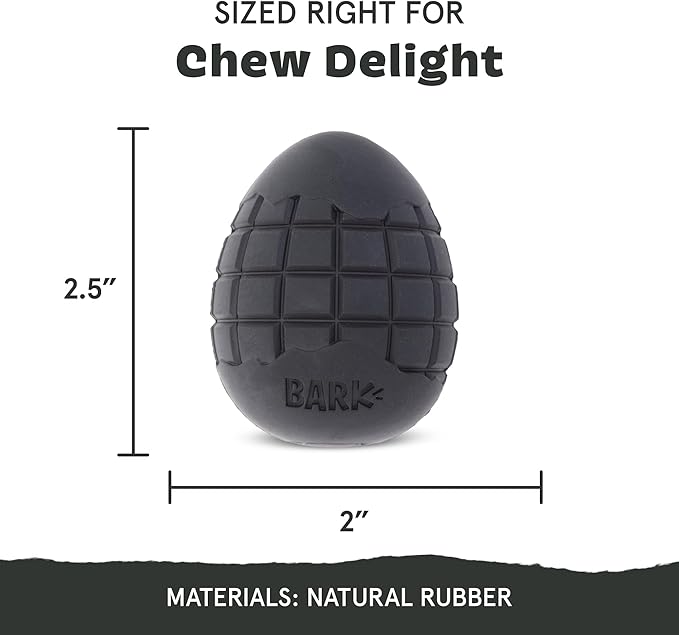 Barkbox Super Chewer Tough Dog Chew Toys for Aggressive Chewers, Treat Dispensing (Origin - Small)