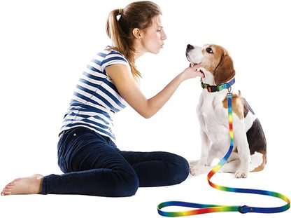 Waterproof Dog Leash and Collar Set for Small Dogs Short Rope Rubber Silicone Nylon Adjustable Odor Proof Pet Dog Walking Leash Collars