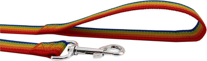 Nylon Dog Training Leash, Traction Rope, 4Ft /5 Foot /6 Feet Long, 5/8 inch 3/4 Inch 1 Inch Wide, for Small and Medium Dogs (Rainbow, 1'' x 20 FT)