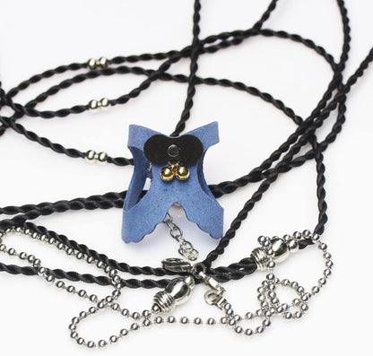 Squirrel Traction Rope Strap Anti-Biting Chain Rope, Adjustable Vest, Small Animal Walking Harness with Lead Leash with Free Collar for Hamster Gerbil Rat Mouse Ferret Chinchilla (Blue)