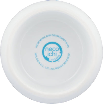 Necoichi Elevated Cat Water Bowl – Ceramic Raised Cat Bowl, Prevents Neck & Whisker Fatigue – Dishwasher & Microwave Safe – Pet Water Bowl for Cats (Colorful Dots, Extra Tall)