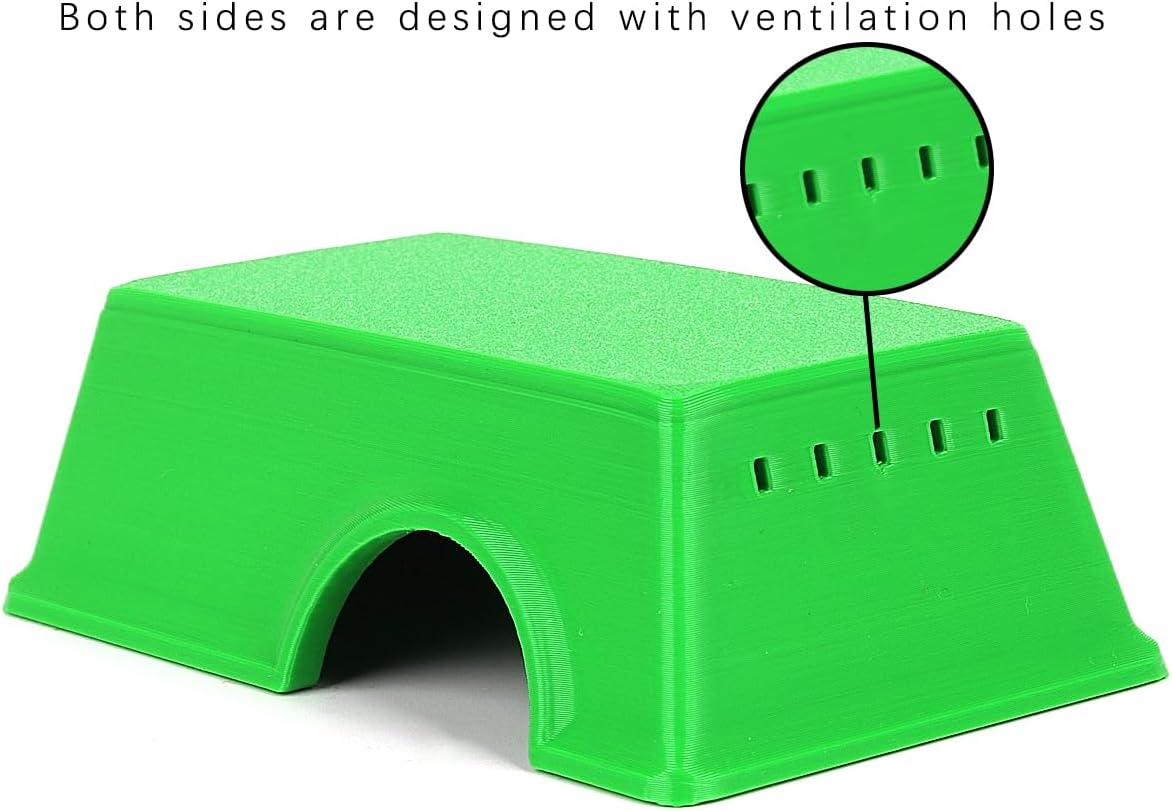 Snake Hide, Leopard Gecko Tank Accessories for Reptile Ball Python Crested Gecko Lizard Bearded Dragon - GreenHideS