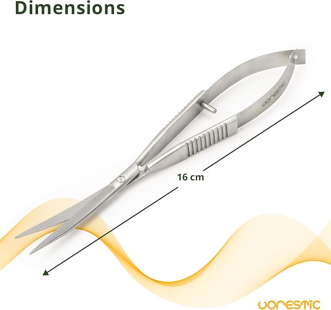 Aquascaping Scissors - 6.3 Inch, Terrarium & Aquarium Scissors for Plants