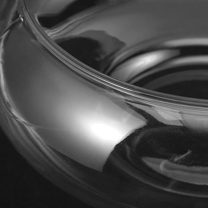 Clear Fish Bowl Vase Bubble Bowl Round Shallow Planter Terrarium Fish Bowl Aquatic Plant Pot Daffodil Pot Hydroponic Planter Fish Tank Aquarium Bowl