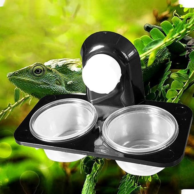 1oz Crested Gecko Food Cups, 100Pcs Reptile Plastic Feeding Dish