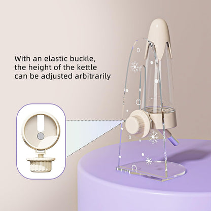 4.2 Oz Hamster Water Bottle with Stand No Drip for Syrian Dwarf Hamsters, Gerbils, Little Mouse, Small Pet Rodents (Green, with Stand)