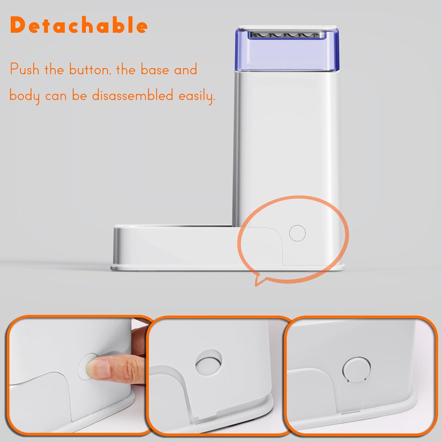 2 Packs Automatic Cat Feeder and Waterer, Gravity Dog Food and Water Dispenser Set for Small Medium Big Pets Cats Dogs Puppy Kitten, 1 Gallon x 2 (White)