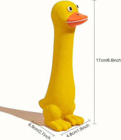 3 Pack Squeaky Latex Dog Toys Standing Stick Animal Puppy Fetch Interactive Play for Small Medium Dogs