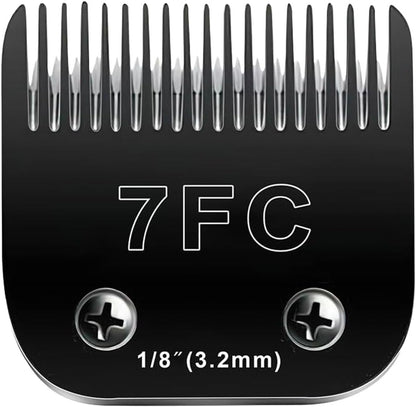 7FC Blades Dog Grooming Blades Compatible with Andis Dog Clippers Blades,Dog Clipper Blades Compatible with Oster A5,Wahl km10 Dog Clippers,Stainless-Steel Blade Sharp