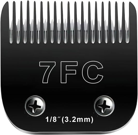 7FC Blades Dog Grooming Blades Compatible with Andis Dog Clippers Blades,Dog Clipper Blades Compatible with Oster A5,Wahl km10 Dog Clippers,Stainless-Steel Blade Sharp