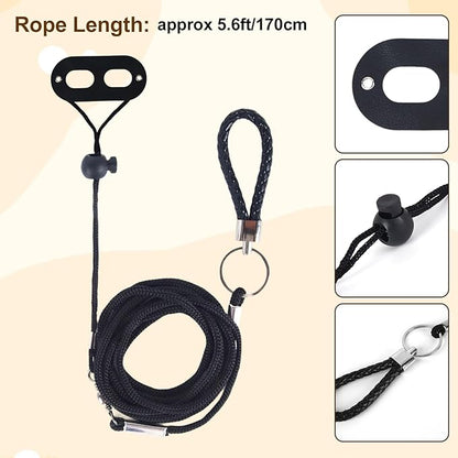 Bearded Dragon Leash and Harness Set, Beardie Carrier, Bearded Dragon Leash Adjustable Harness with Leather Wings and Sling Bag