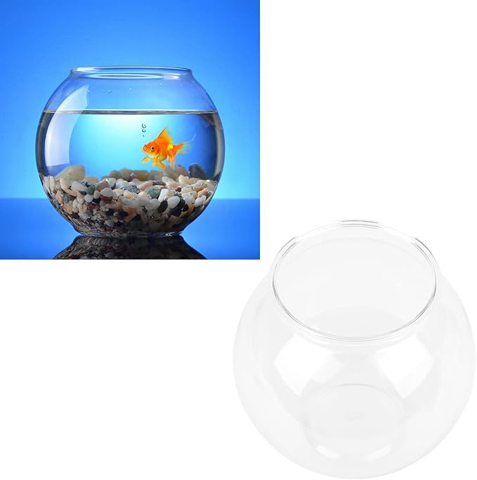 Plastic Fish Bowl, Heavy Duty Vase Sturdy Break Proof Clear Round Vase Fish for Candy, Carnival Games, Prizes, Centerpieces and Party Decoration Supplies BPA- L